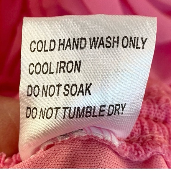 THATSSOFETCH Lorde Dress Ruched Bodycon Mini Pink Sheer Long Sleeve Size 4 - Picture 10 of 11